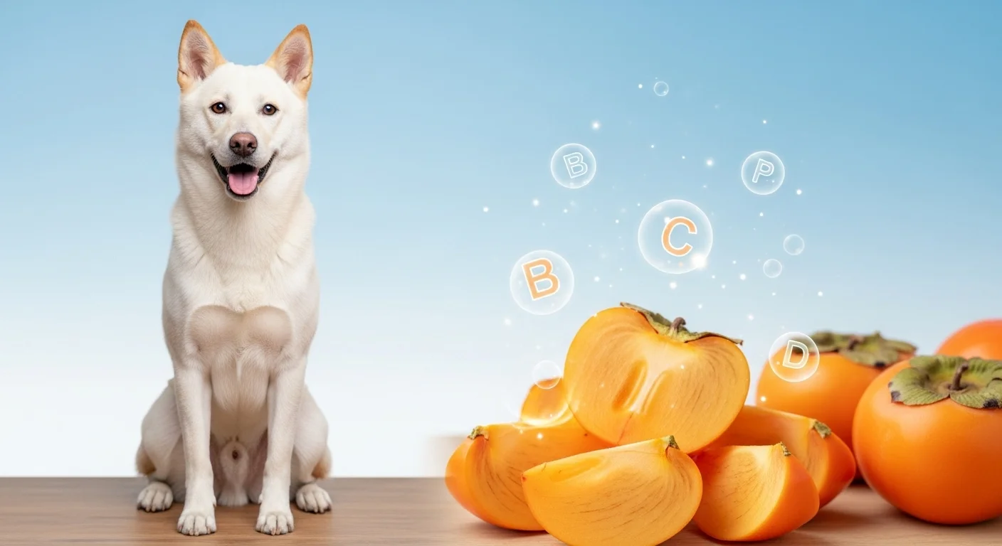 단감의 영양 성분과 강아지 건강에 주는 이점