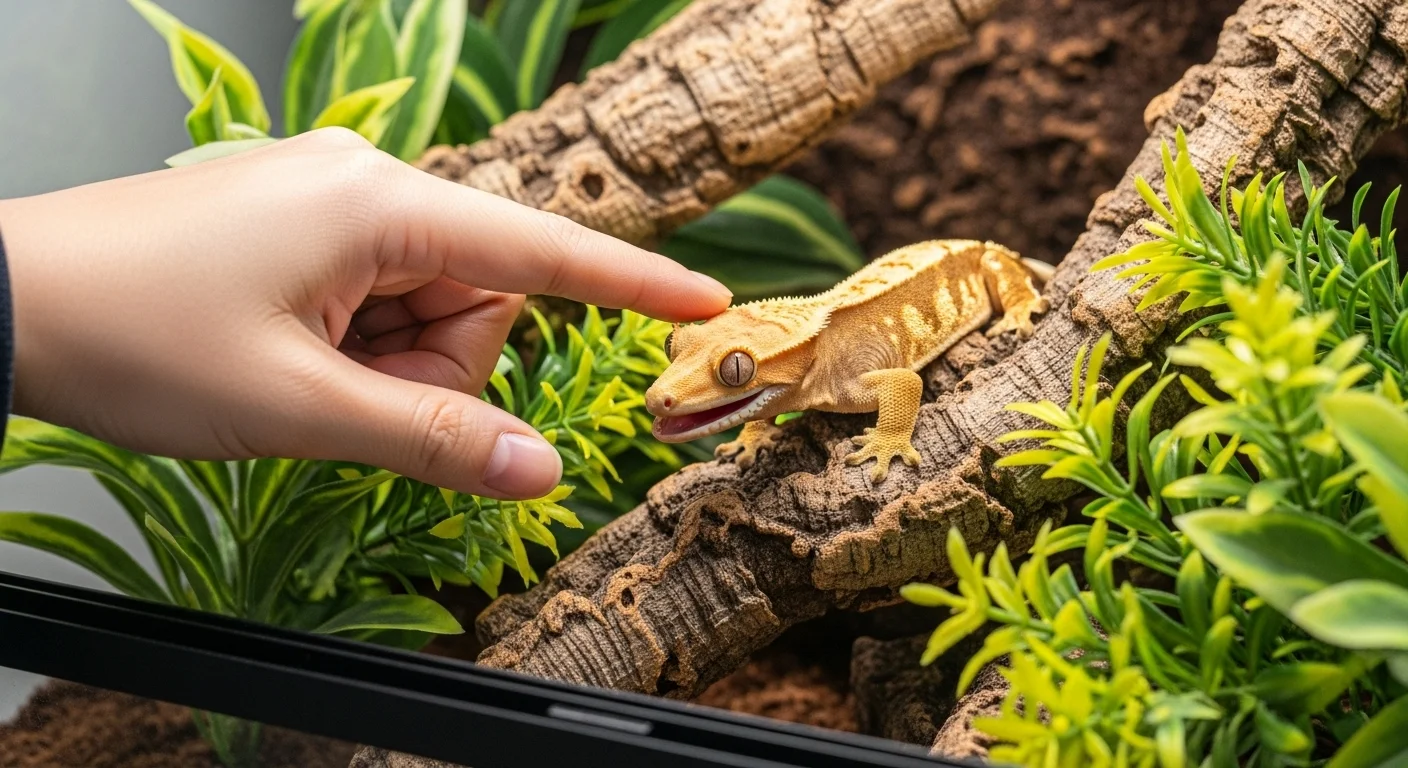 크레스티드 게코 입질의 주요 원인 살펴보기