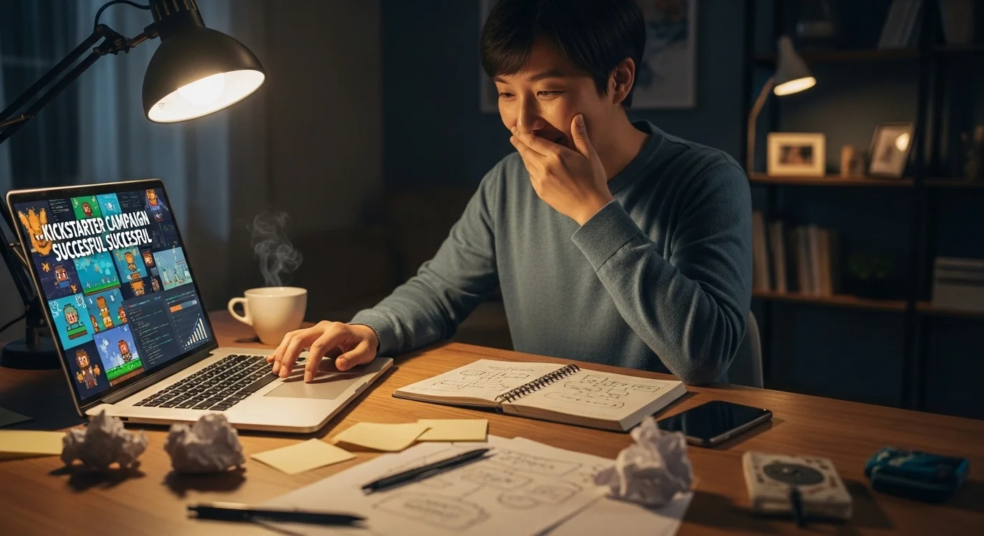 짜릿한 시작, 키크스타터 개발 이야기