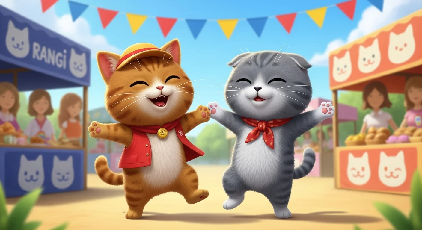 궁디팡팡 캣페스타 마스코트 '랑이'와 '엉이' 이야기