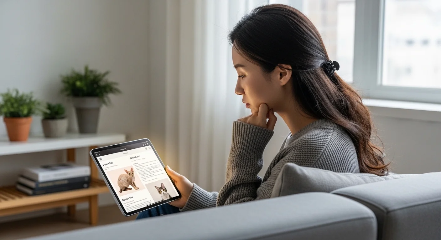 코니시 렉스와의 흥미로운 차이점