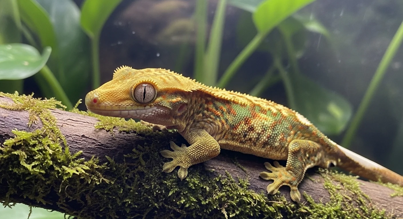 크레스티드게코의 특별한 외형과 신체