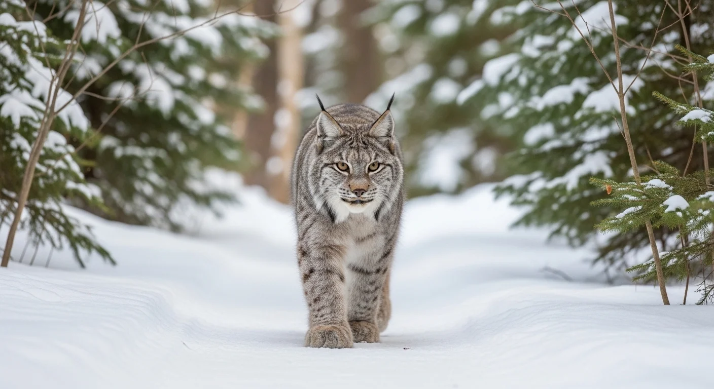 캐나다스라소니의 특별한 외모와 발의 비밀